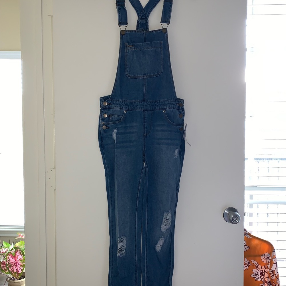 JustFab Slim Overalls - Picture 2 of 6